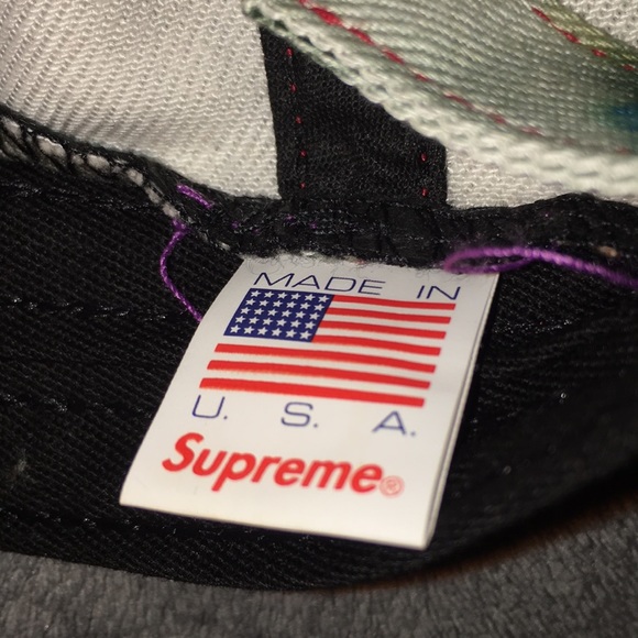 SUPREME X LIBERTY FABRIC 6 PANEL FLORAL HAT CAP NEW UNISEX SNAPBACK box logo - Picture 6 of 7